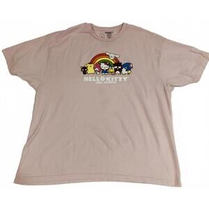 Hello Kitty and Friends Sanrio Pink Graphic T-Shirt 3XL